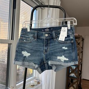 Hollister Women's Distressed Blue Jean Shorts